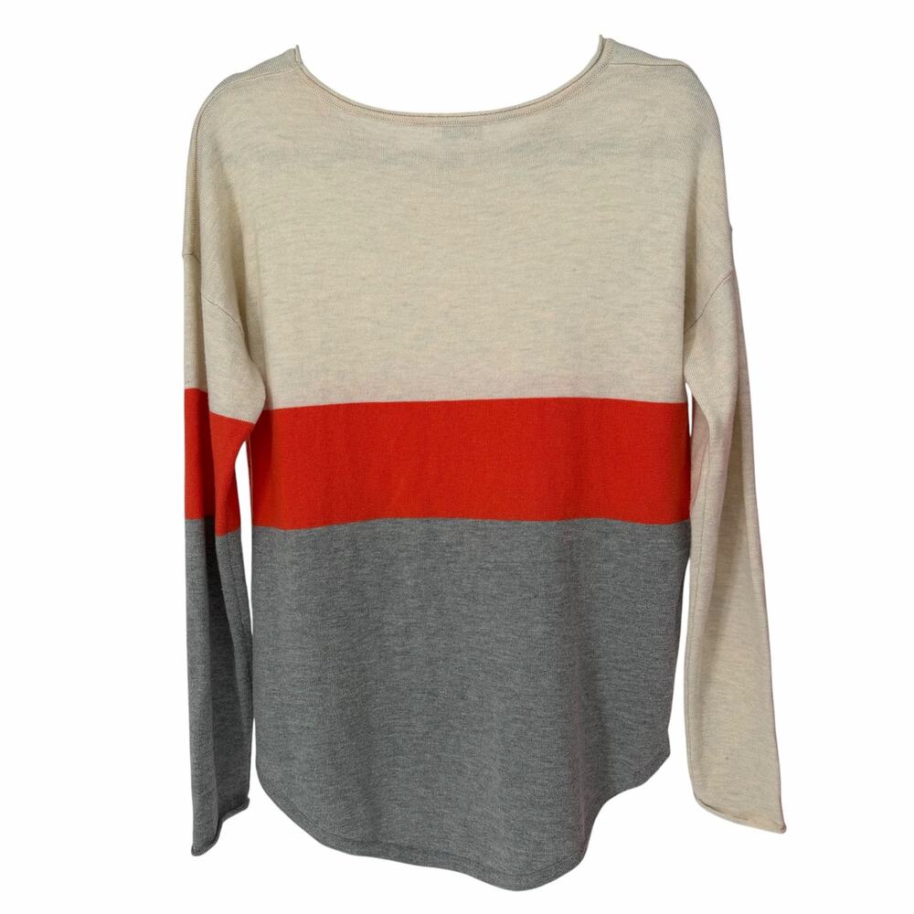Smartwool Wool Blend Color Block Pullover Sweater Medium